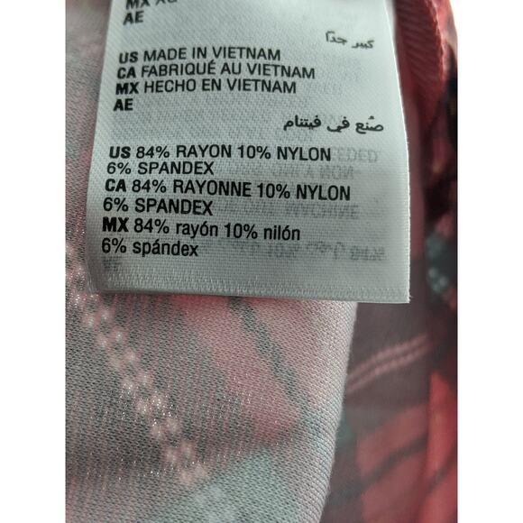 Charter‎ Club Plaid Top Velvet Collar Embroidery Sequins Blouse Red M Holiday - Picture 8 of 10